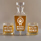 Myslivec roku - Skleněná karafa na whisky + sklenice