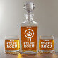 Myslivec roku - Skleněná karafa na whisky + sklenice