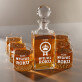 Myslivec roku - Skleněná karafa na whisky + sklenice