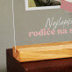Nejlepší rodiče na světě - Tisk na akrylovém skle se stojanem