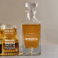 Dolej - Skleněná karafa na whisky + sklenice