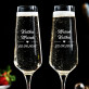 Naše datum - Dvě gravírované sklenice na šampaňské