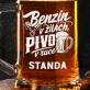 Půllitr Na Pivo Pro Fanouška Motorismu Dárek Pro Muže: Benzín V Krvi