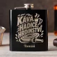 Placatka S Gravírováním Pro Hasiče Dárek Pro Muže: Káva, Hadice, Hrdinství