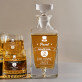 On nestárne - Skleněná karafa na whisky + sklenice
