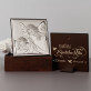 památka křtu - Andílek s lucernou - Střibrný obrázek s gravírováním
