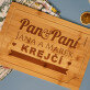 Pan & Paní - Prkénko s gravírováním