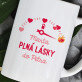 plný lásky - Hrnek s potiskem