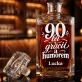 Personalizovaná Karafa Na Whisky Pro 90Letou Ženu Dárek K 90 Narozeninám Pro Ženu: 90 Let S Grácií A Humorem