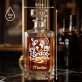 Personalizovaná Karafa Na Whisky Pro Cestovatele Dárek Pro Muže: Srdce Cestovatele
