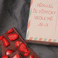 Valentýnská pohlednice - Čokoláda s jahodami