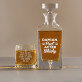 Poet - Skleněná karafa na whisky + sklenice