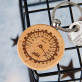 Tachometr - Dřevěná klíčenka