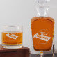 Vlastní projekt - Skleněná karafa na whisky + sklenice