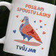 posílám spoustu lásky - Hrnek s potiskem