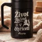 Termohrnek S Uchem 400 Ml Ženě K 40 Narozeninám Dárek K 40 Narozeninám Pro Ženu: Život Začíná V Čtyřiceti