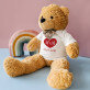 Srdce + datum - Medvídek 90 cm