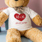 Srdce + datum - Medvídek 90 cm
