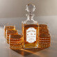 Single Barrel - Skleněná karafa na whisky + sklenice