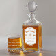 Single Barrel - Skleněná karafa na whisky + sklenice