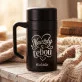 Termohrnek S Uchem 400 Ml K Valentýnu Dárek K Výročí Pro Ženu: Navždy S Tebou Termohrnek S Uchem 400 Ml K Valentýnu Dárek K Výročí Pro Ženu: Navždy S Tebou