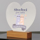 Stvořeni pro sebe - Tisk na akrylovém skle srdce led