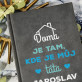 Táta doma - Zápisník A5 s potiskem