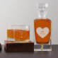 Táta - Skleněná karafa na whisky + sklenice