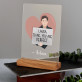To me, you are perfect - Tisk na akrylovém skle se stojanem