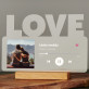 Tvoje písnička Spotify - Tisk na akrylovém skle LOVE