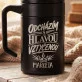 Termohrnek S Uchem 400 Ml Při Odchodu Z Práce Dárek Pro Ženu: Odcházím S Hlavou
