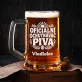Půllitr Na Pivo Ke Dni Otců Dárek Pro Tatínka Muže: Středomořské Retro Štítky