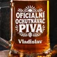 Půllitr Na Pivo Ke Dni Otců Dárek Pro Tatínka Muže: Středomořské Retro Štítky