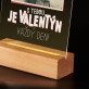 Valentýn je každý den - Tisk na akrylovém skle stojan LED