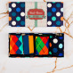 Veselé vánoce - HAPPY SOCKS - DOTS – Sada 4 párů pánských ponožek