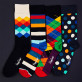 Veselé vánoce - HAPPY SOCKS - DOTS – Sada 4 párů pánských ponožek