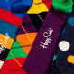 Veselé vánoce - HAPPY SOCKS - DOTS – Sada 4 párů pánských ponožek