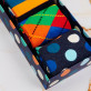 Veselé vánoce - HAPPY SOCKS - DOTS – Sada 4 párů pánských ponožek