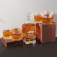 Whisky dědečka - Skleněná karafa na whisky + sklenice