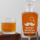 Whisky dědečka - Skleněná karafa na whisky + sklenice
