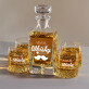 Whisky Time - Skleněná karafa na whisky + sklenice