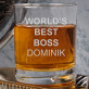 World`s best boss - Sklenice na whisky