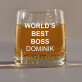 World`s best boss - Sklenice na whisky