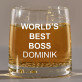 World`s best boss - Sklenice na whisky