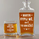 Vypij mě - Skleněná karafa na whisky + sklenice