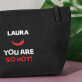 You are so hot - Černá kosmetická taštička