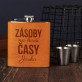 Železné zásoby - Placatka v koženém pouzdře
