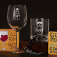 Dárková sada po pár se sklenicí na víno a sklenicí na whisky