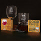 Dárková sada po pár se sklenicí na víno a sklenicí na whisky