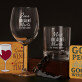 Dárková sada k výročí se sklenicí na víno a sklenicí na whisky
